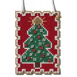 Mill Hill DIY Mill Hill Christmas Tree Beaded Counted Cross Stitch Ornament Kit