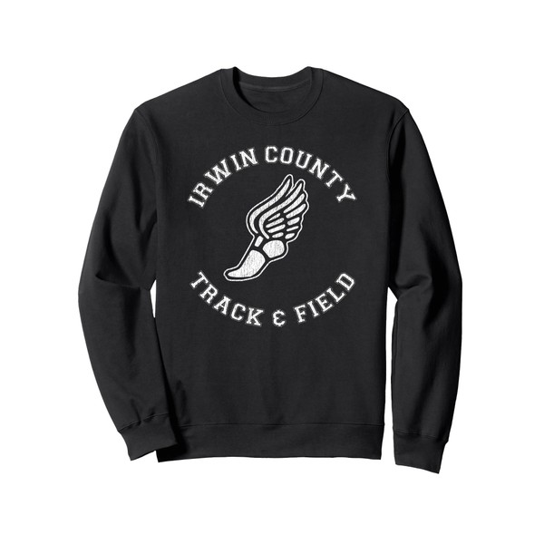 Irwin County Track & Field Distressed Retro Classic 80s Sweatshirt