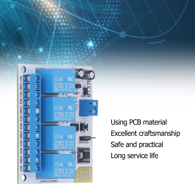 4 Channel Bluetooth Relay Control Module Anti Interference 2.4G RF