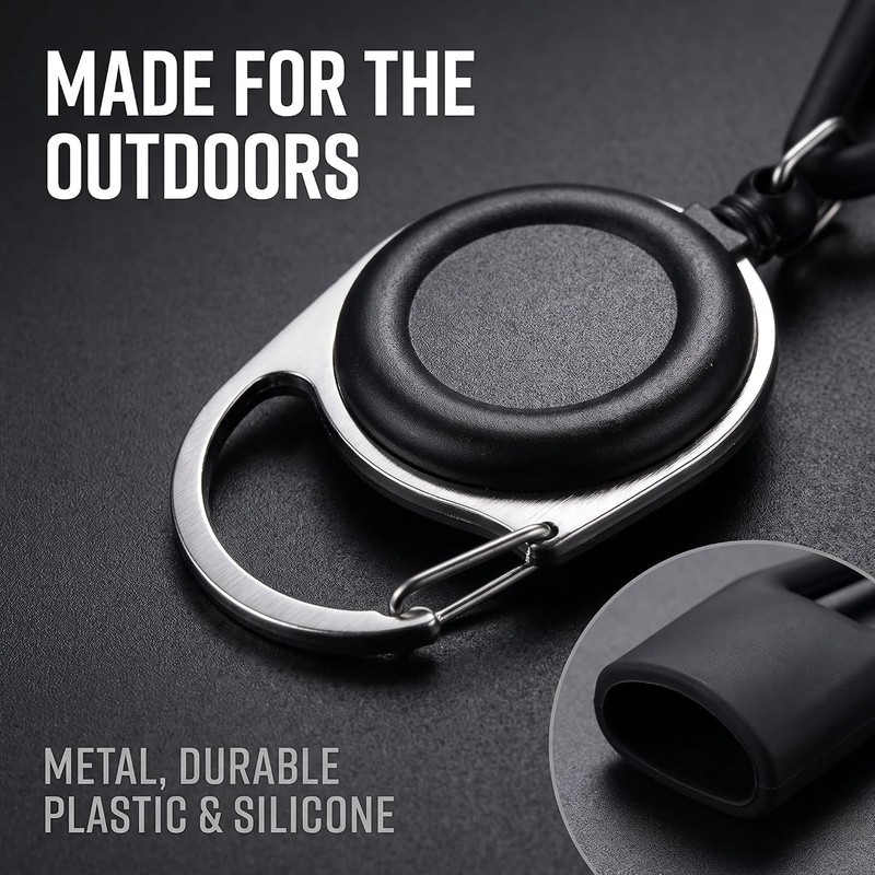 2 Pcs Retractable Lighter Clip Belt with Protective Cover, Lighter