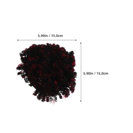 PACKOVE 1pair Short Curly Wig for Women Stylish Hairpiece for Messy Buns Elegant Updos Chignon Accessory for Versatile Hairstyles Comfortable Design