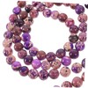 KONTONTY 2Pcs Emperor Stone Bead Bracelet Smooth Surface Natural Stone