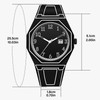 Fashionable Men's Watch, 3D Sketch Art Design with calendar,Silicone Case