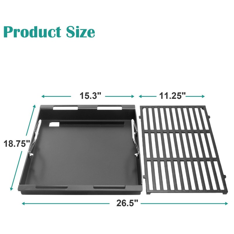 Griddle Inserts & Grate for Weber Genesis II 300 Series