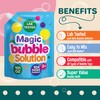Klevly 101 oz Iridescent Bubble Solution Refill | Non-Toxic Quick