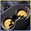 2 Pack Car Cup Holder Coaster-Elephant Full Moon Absorbent Ceramic