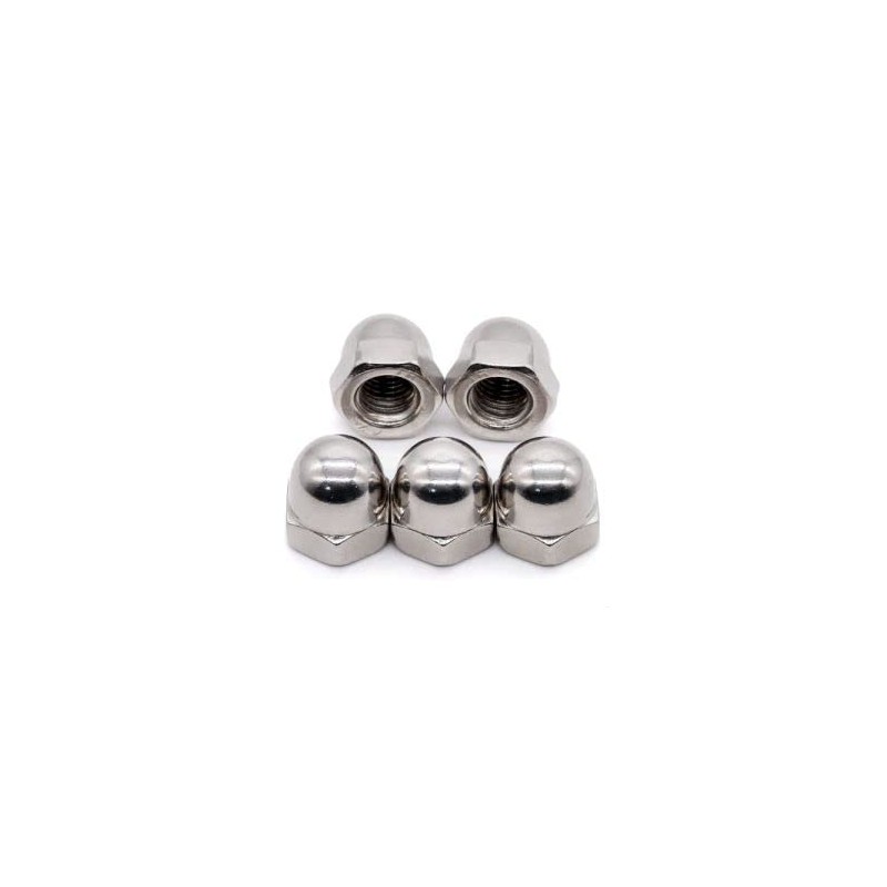 Glvaner M10-1.5 Thread Size (10 pcs) Stainless Steel Acorn Cap