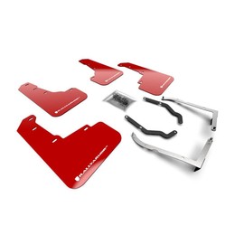 FASTMODZ Rally Armor MF46-FTLT-BLK/BL Compatible with FITS 18-22 Subaru Crosstrek Lift/at Black Mud Flap with Blue Logo (Front Only)