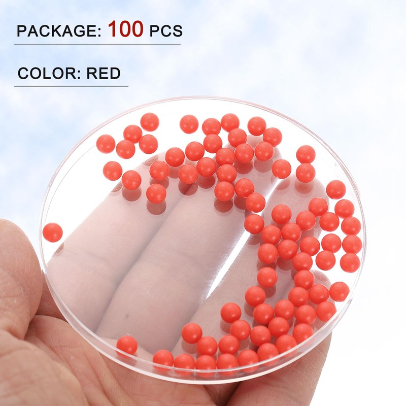sourcing map 100pcs PP Plastic Bearing Balls 5mm Solid Plastic