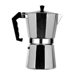 Aluminum Alloy Moka Pot with Heat- Handle & Metal for Coffee Extraction