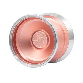 Generic R2FG Chenxiang Bi-Metal yo-yo 7075AL with Stainless Steel 304 Rim (Coral)