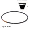 sourcing map 2 x A-991 V-belt drive belt, 991 mm,