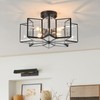 Star Flush Mount Ceiling Light Copper Close to Ceiling Lights