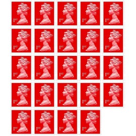 24 x 1st Class Royal Mail Postal Stamps