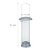 Relaxdays Bird Feeder Set of 2 for Peanuts, Mealworms, for