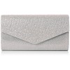 Swanky Swans Women's Montary Glitter Diamante Envelope Clutch Bag Clutch