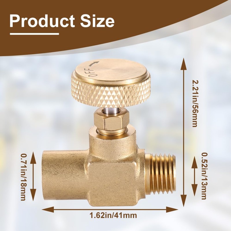 Yetaha 2PCS 1/4" Female NPT X 1/4" Male NPT Needle