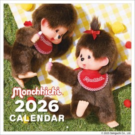 Wakuwaku Manufacturing 2026 Monchhichi Calendar 2026 Wall Calendar CL26-0127
