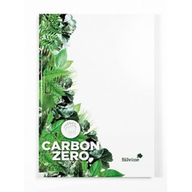 Silvine Premium A4 Carbon Zero Hardback Notebook - Lined (128 Pages)
