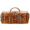 Leather 24 inch Duffel Bag Travel Sports Overnight Weekend Leather