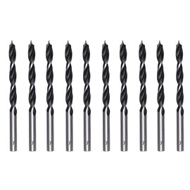Foyscr Pack of 10 7 mm Brad Point Wood Drill Bits Professional Carbon Steel Clean and Efficient Drilling