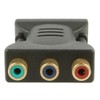 DVI-I (18+5) Male to 3 RCA Female Adapter Black