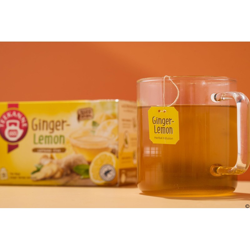 Teekanne World of Ginger and Lemon Herbal Infusion Tea with