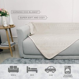 fuguitex Dog Blanket Bed Cover Dog Crystal Velvet Moroccan Fuzzy Cozy Plush Pet Blanket Throw Blanket for Couch Sofa