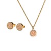 LuckyLy Set Joyería Acero Inoxidable Baño Oro 18K Plata Regalos