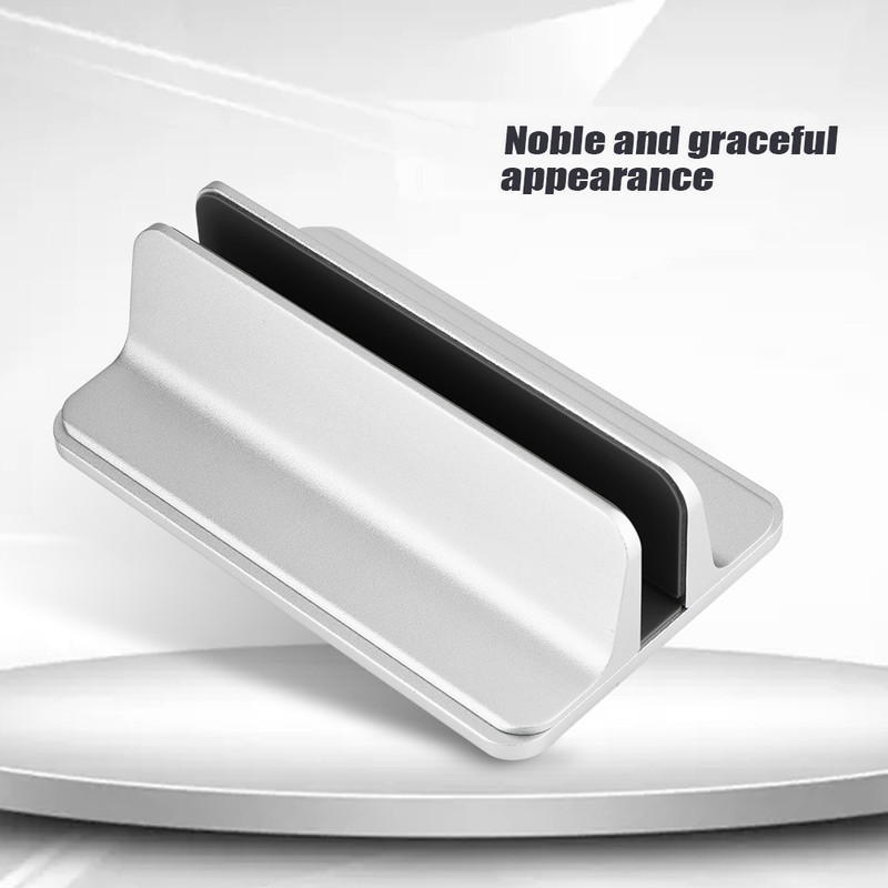 Adjustable Aluminum Vertical Laptop Stand NoteBooks Holder Space saving Bracket