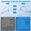 Hibbent Upgraded All Metal 10"Rainfall Showerhead Combo, High Pressure Shower