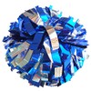 Danzcue Pack of 2 Cheerleading 6 Inches Metallic Pom Pom