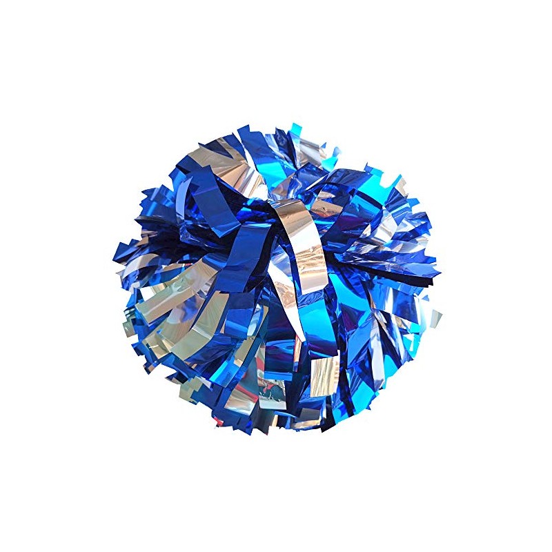 Danzcue Pack of 2 Cheerleading 6 Inches Metallic Pom Pom