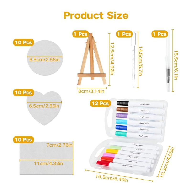 Casbomy Magic Puffy Paint, Creative 3D Drawing Magic Canvas Sponge,