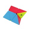 Pyramid Speed Cube 2X2 Stickless Triangle Magic Cube Pyramid Puzzle