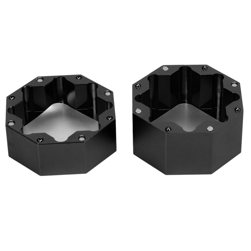 Cue Chalk Box Holder Aluminium Alloy Octagonal Universal Billiard Chalk