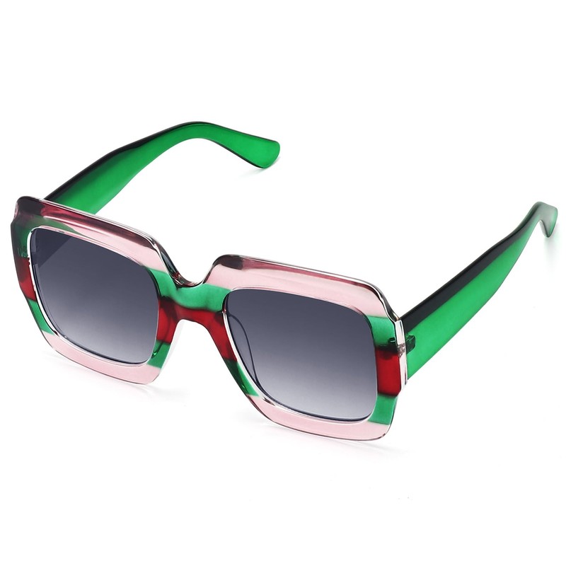 STORYCOAST Luxury Oversized Square Sunglasses for Women - Retro Big