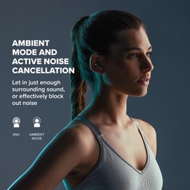 Creative Zen Air 2 - Auriculares inalámbricos ligeros y a prueba de sudor con cancelación activa de ruido, modo ambiente, Bluetooth 5.3, IPX4, SXFI Ready, hasta 23 horas de duración de la batería