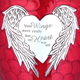 Red Large Urn for Ashes Adult Male - Cremation Urns for Human Ash Adult Man - Cremation Urn - Funeral/Burial Urns - Decorative and Keepsake ERN, Heart Earns, 220 Cubic Inches Volume