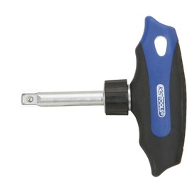 KS Tools 151.1109 1/4" ERGOTORQUEmax T-handle ratchet, 45 teeth