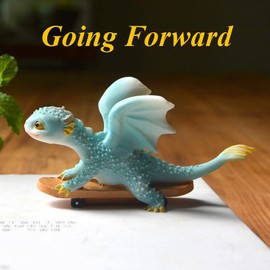 Gemmia Miniature Garden Fairy Dragon Figurine- Going forward Dragon Statue