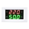 Generator Dual Display LED Digital AC Voltmeter Frequency Meter Testing