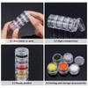 BENECREAT 40 PCS Plastic Stackable Bead Storage Containers Clear Round