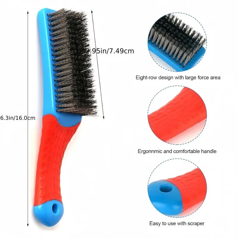Unbranded Stainless Steel Small Wire Brush Paint Removal Tool Cleaning