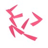 1.75 Inch Plastic Arrow Feathering Shield Shape Rubber Feathers Plastic