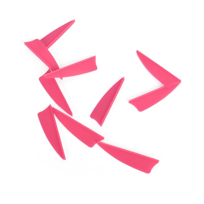 1.75 Inch Plastic Arrow Feathering Shield Shape Rubber Feathers Plastic