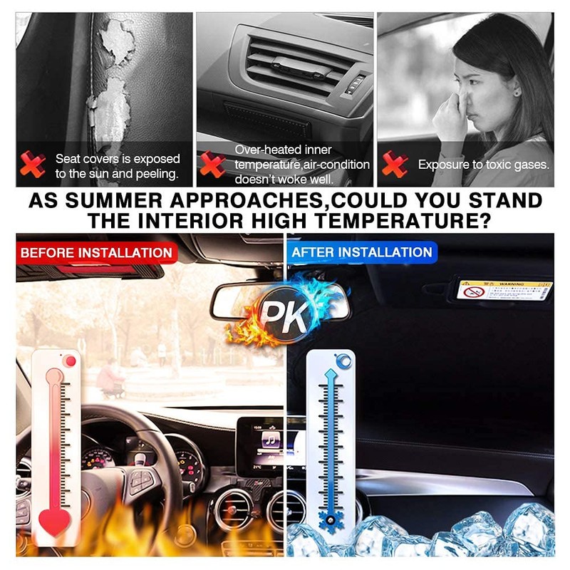 KUST Windshield Sun Shade for 2019-2024 Nissan Altima Accessories Sun