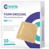 Conkote Silicone Wound Bandages, Adhesive Foam Dressings 4'' X 4'',