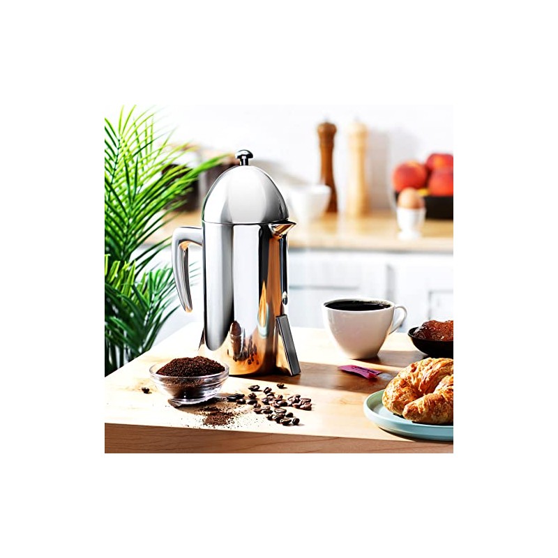 Francois et Mimi Custom-Style Double Wall French Coffee Press, 34-Ounce,