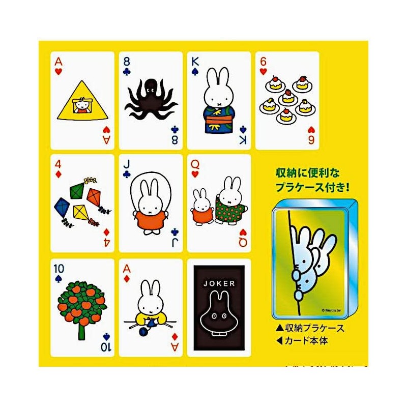 ENSKY Miffy Playing Cards, 6 Years and Up